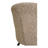 House Nordic, Safira Matstol Bouclé Beige med Svarta Ben – set om 2