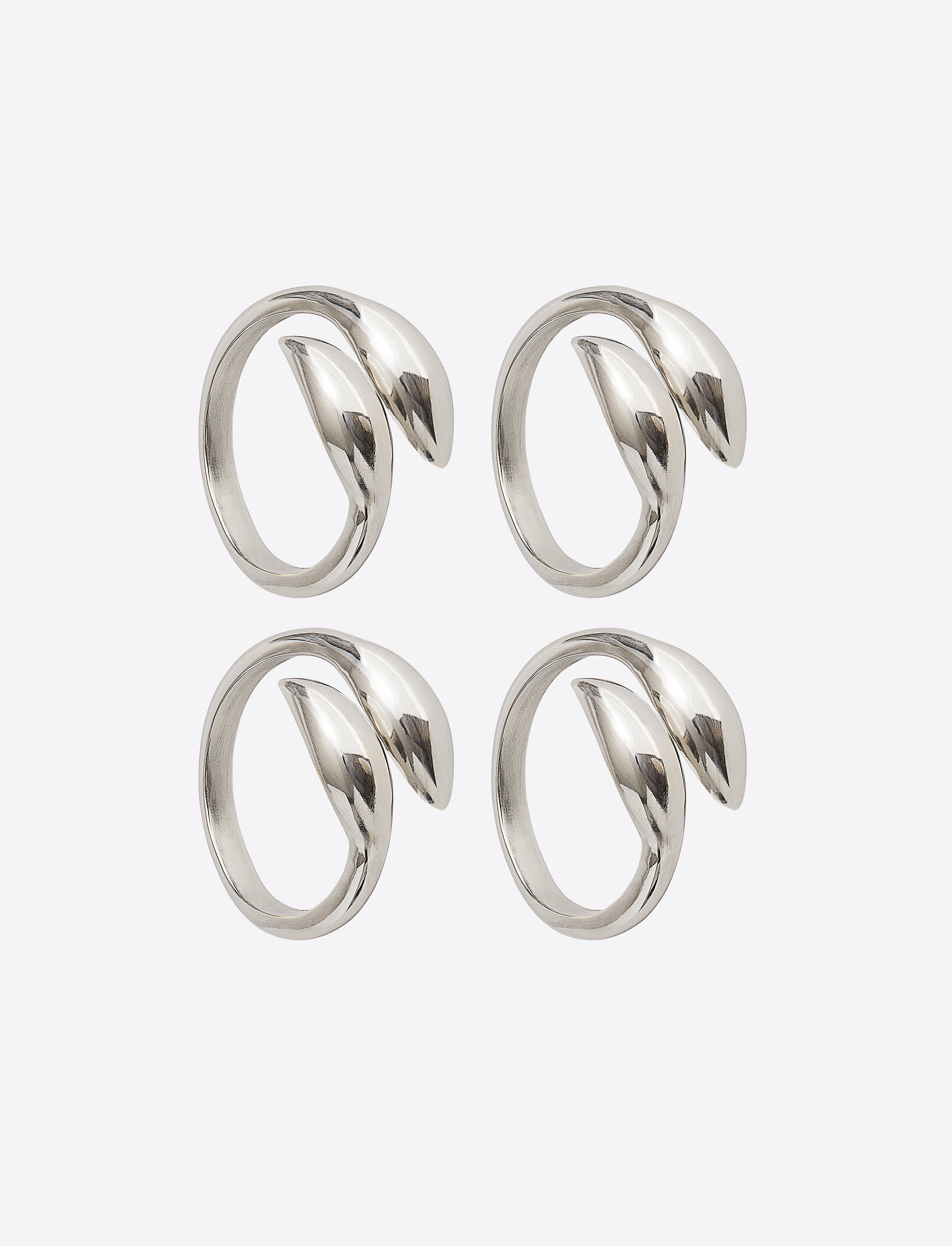 Inverness Napkin ring Silver 4 Pack