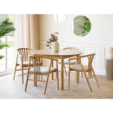 House Nordic, Agustin Matstol Ek Natur med Sits i Sand