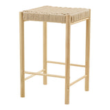 House Nordic, Abano Barstol Poppel Natur med Flätad Sits Sitthöjd 66,5 cm