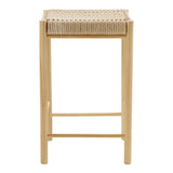 House Nordic, Abano Barstol Poppel Natur med Flätad Sits Sitthöjd 66,5 cm