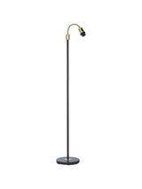 Amy Golvfot Flex1 – Svart/Mässing 150 cm