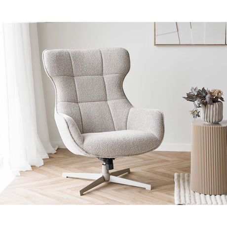 House Nordic, Turin Loungefåtölj med Snurrfunktion Natur