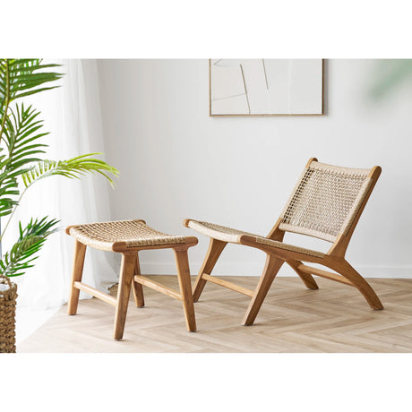 House Nordic, Derby stol – natur, med ben i teak