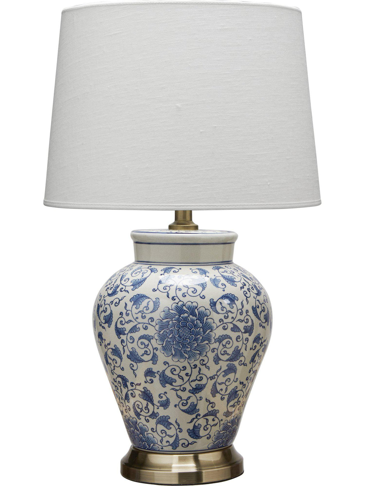 Bordslampa Fang Hong – Med lampskärm med mönstrad skärm 58 cm
