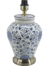 Fang Hong Lampfot – Vit/Blå 38 cm