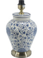 Fang Hong Lampfot – Vit/Blå 38 cm