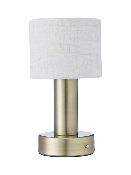 Tiara bordslampa Laddbar antikmässing