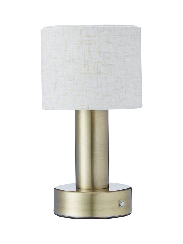Tiara bordslampa Laddbar antikmässing