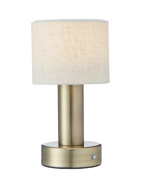 Tiara bordslampa Laddbar antikmässing