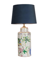 Li Na Bordslampa – Mörkblå keramik 63 cm