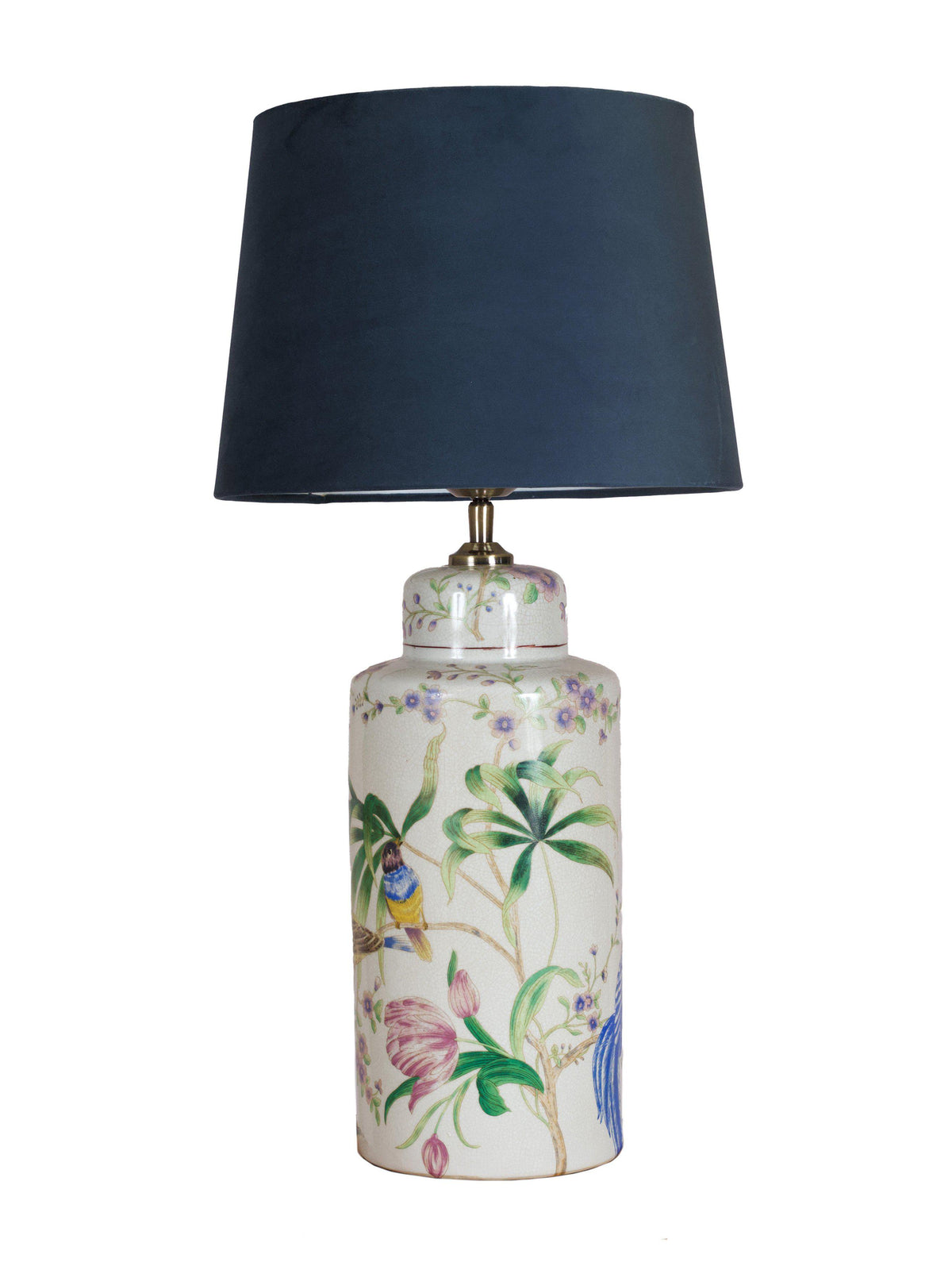 Li Na Bordslampa – Mörkblå keramik 63 cm