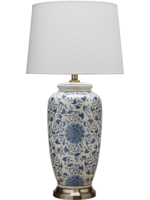 Bordslampa Li Jing – Med lampskärm med mönstrad skärm 68 cm