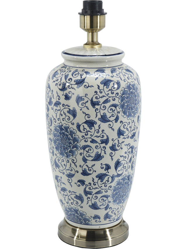 Li Jing Lampfot – Vit/Blå 49 cm