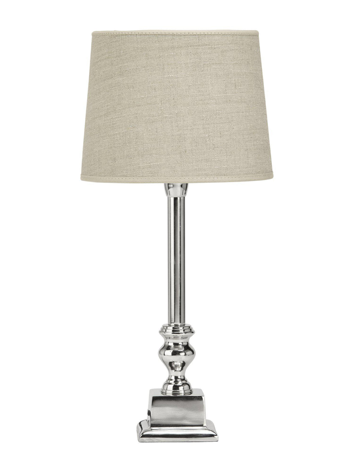 Linné Bordslampa – med lampskärm linne 46 cm
