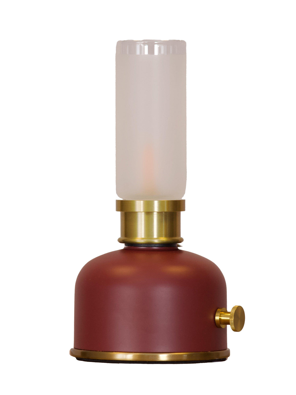 Frida bordslampa Mörkröd mässing 11x2