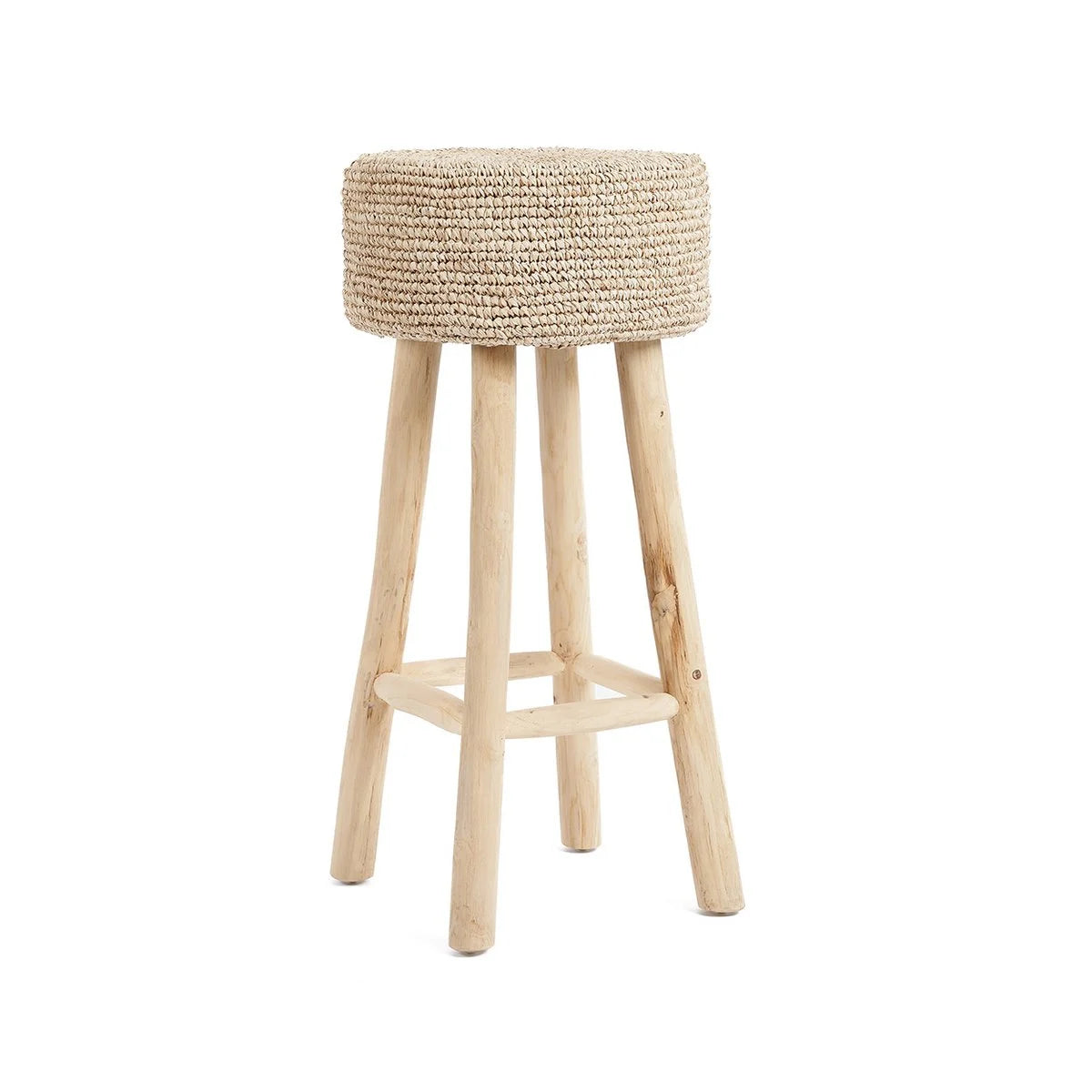 Bazar Bizar, Raffia barstol – Natur