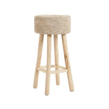 Bazar Bizar, Raffia barstol – Natur