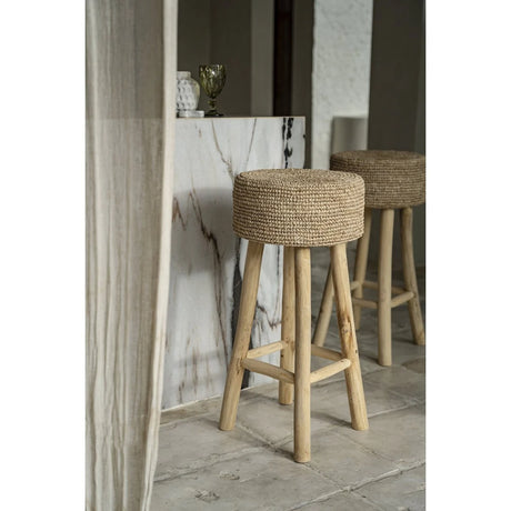 Bazar Bizar, Raffia barstol – Natur