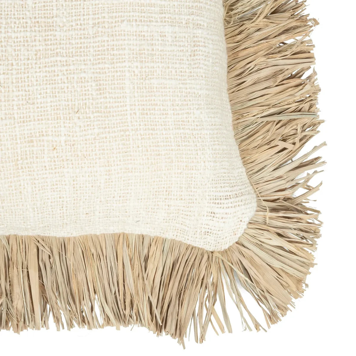 Bazar Bizar, Saint Tropez kuddfodral – Naturvit 40 × 40 cm