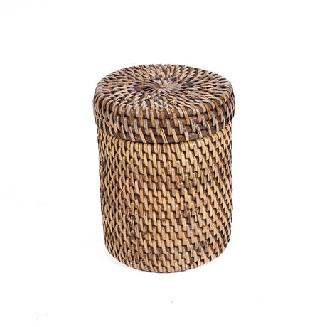 Bazar Bizar, Rattanburk med lock – Naturbrun