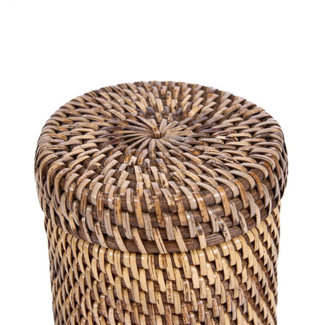 Bazar Bizar, Rattanburk med lock – Naturbrun