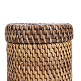 Bazar Bizar, Rattanburk med lock – Naturbrun