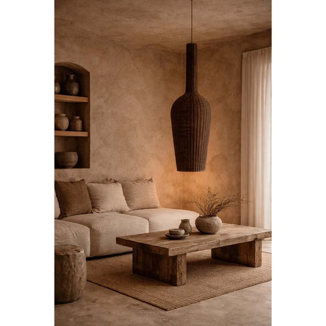 Bazar Bizar, Amphora taklampa – Mörk valnöt XXL