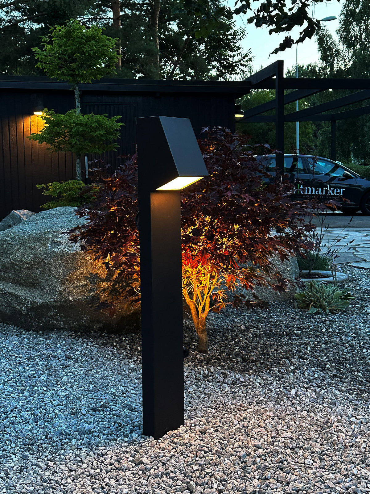 Luton Stolpbelysning – 230VIP44 svart 100 cm
