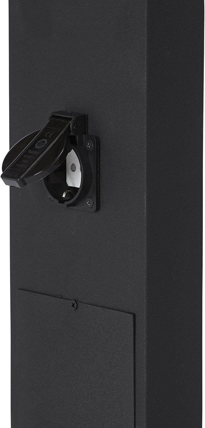 Luton Stolpbelysning – 230VIP44 svart 100 cm