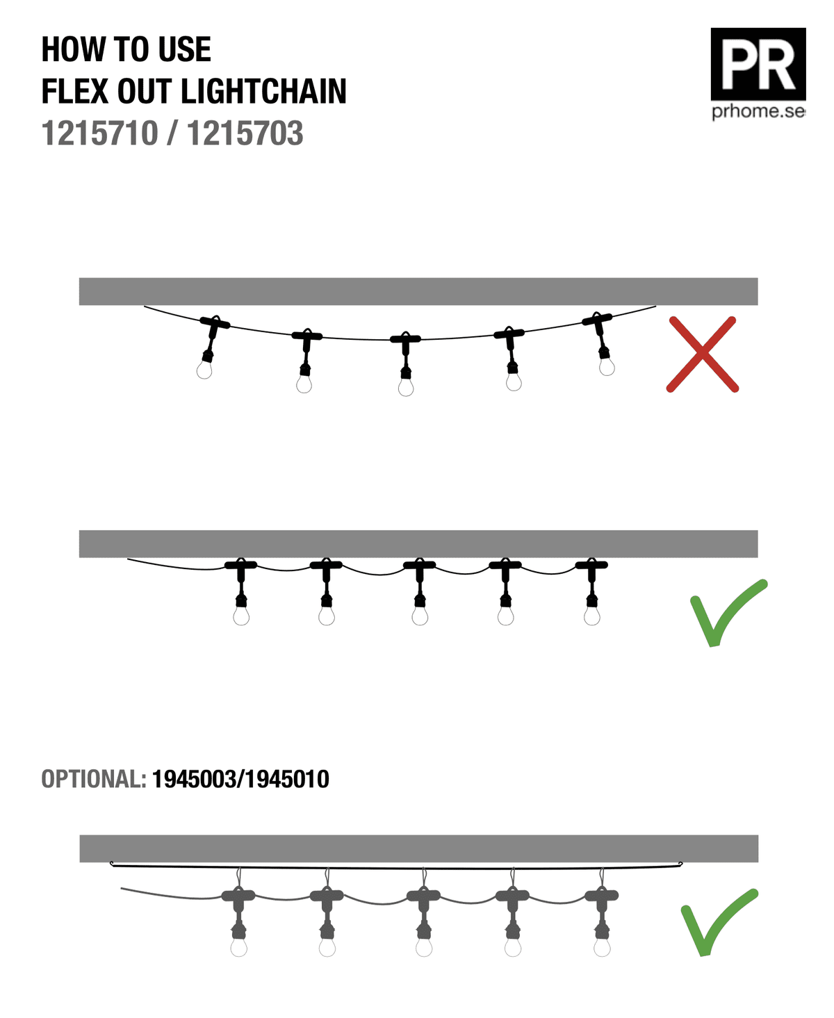 Flex Out Ljusslinga – Inkl 5st 29 cm lamina