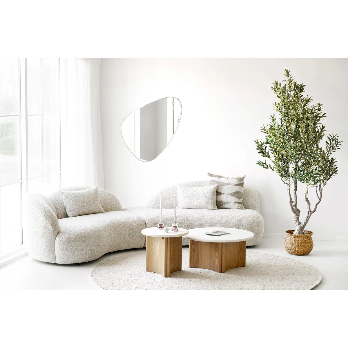 House Nordic, Amol Soffa Sand med 3 Kuddar