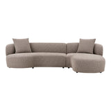 House Nordic, Kingston Loungesoffa Höger Brun