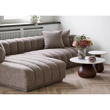 House Nordic, Aurora Loungesoffa Vänster Brun