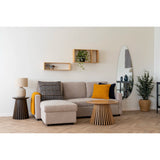 House Nordic, Belfast Bäddsoffa med Schäslong Mörk Sand