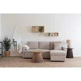 House Nordic, Belfast Bäddsoffa med Schäslong Mörk Sand