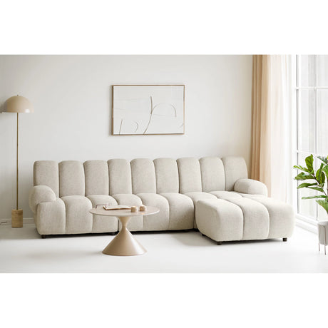House Nordic, Taza 3,5-sits Modulsoffa med Puff Höger Sand