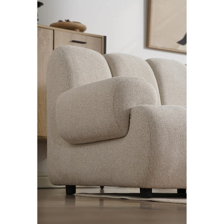 House Nordic, Taza 3,5-sits Modulsoffa med Puff Höger Sand