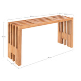 House Nordic, Benidorm Bänk Teak Natur 90 cm