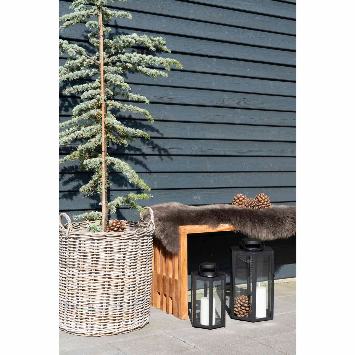 House Nordic, Benidorm Bänk Teak Natur 90 cm