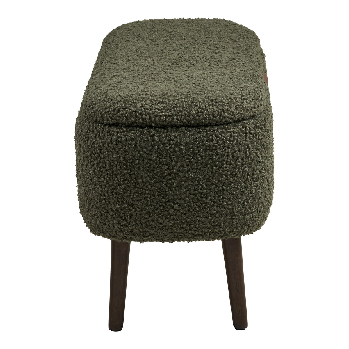 House Nordic, Harlow Bänk med Förvaring Teddy Grön 95 cm