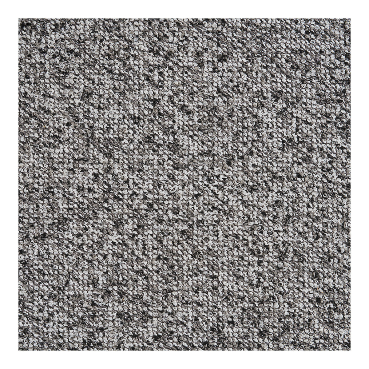 House Nordic, Westport Bänk Bouclé Svart / Vit 120 cm