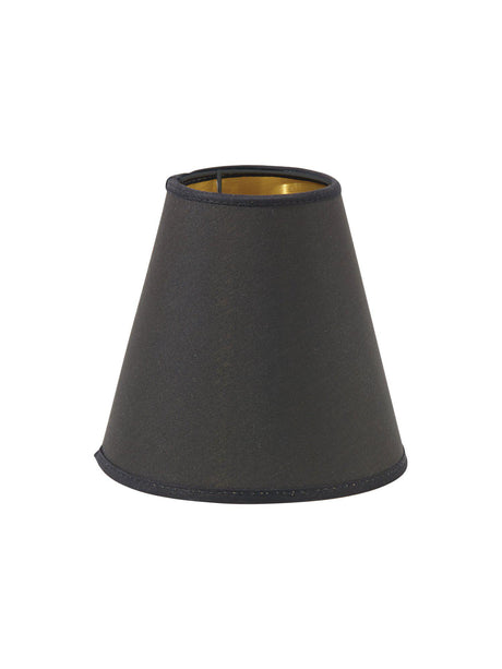 Toppringskärm E14 – Svart/Guld 14 cm
