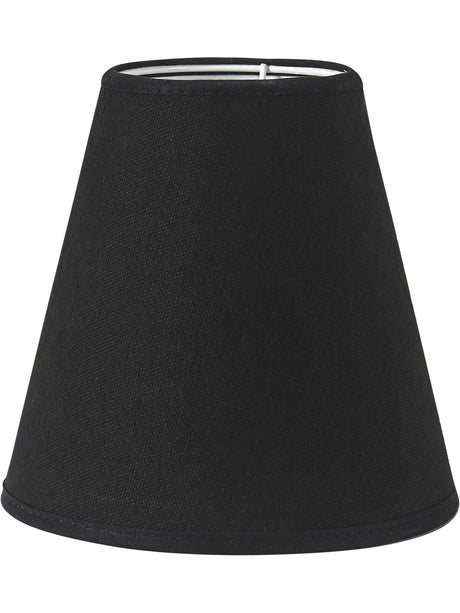 Toppringskärm E14 – Franza svart 15 cm