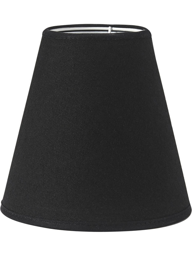 Toppringskärm E14 – Franza svart 15 cm