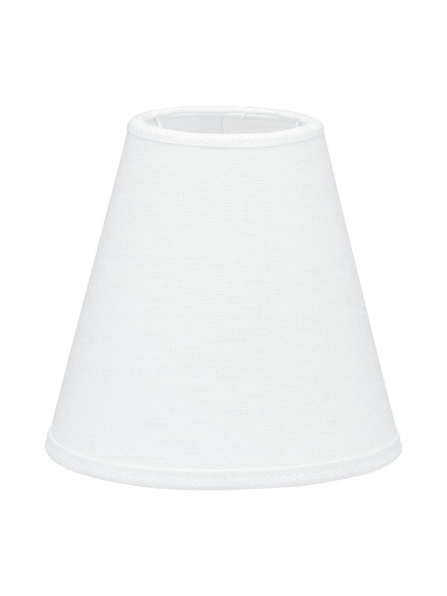 Toppringskärm E14 – Lin off-white 15 cm