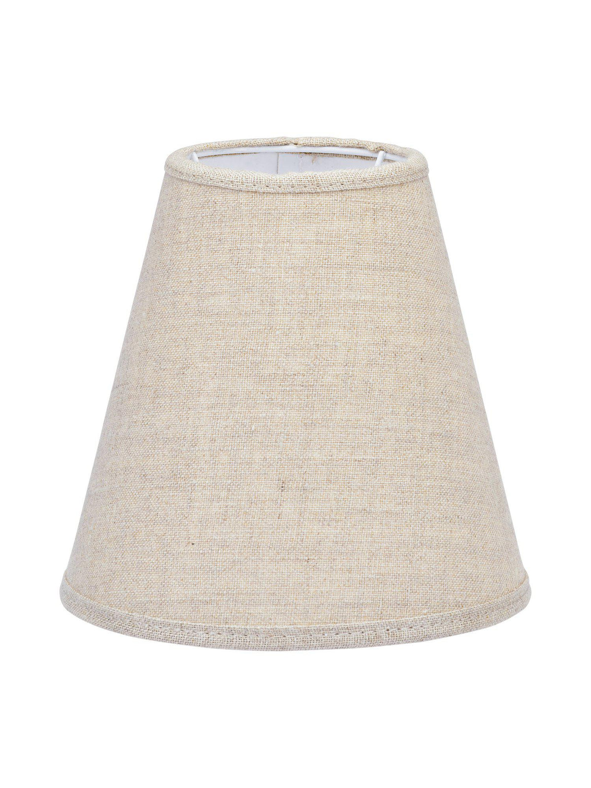 Toppringskärm E14 – Lin natur 15 cm