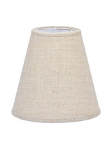 Toppringskärm E14 – Lin natur 15 cm