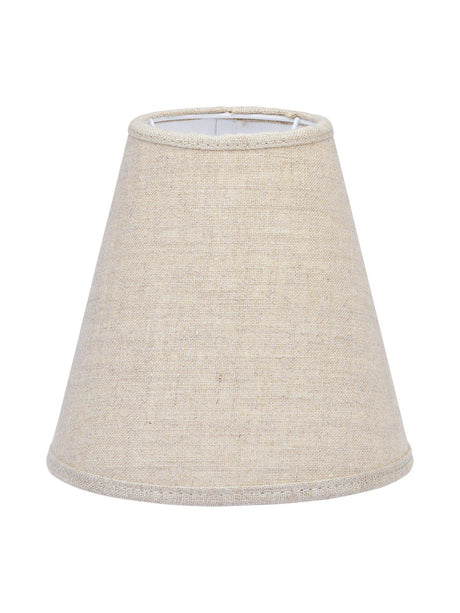 Toppringskärm E14 – Lin natur 15 cm