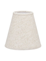 Toppringskärm E14 – Lin natur/vit 15 cm